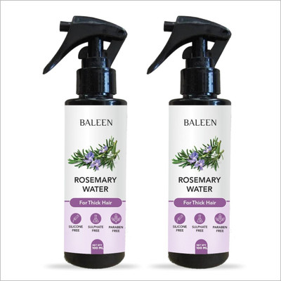 BALEEN Rosemary Water for Hair Growth, Spray Bottle for Hair Fall Control- 100ML X 2(200 ml)