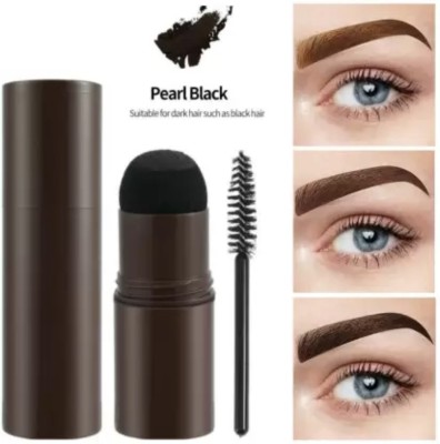 BEAUTYATH Black Color Hairline Shadow Stick Sponge Pen Root Touch-Up Hair Eyebrow Powder(4 g)