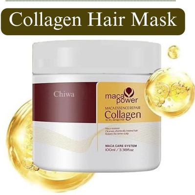 CHIWA Collagen Keratin Straight Hair Mask with Gloss Effect(100 g)