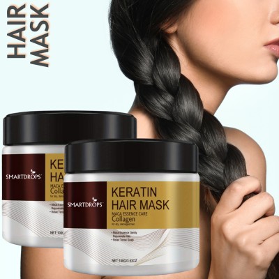 smartdrops Keratin Hair Mask Cream for Deep Conditioning & Dryness of Hair Solution(200 g)