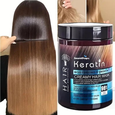 smartdrops Keratin Hair Mask for Moisturizing and Frizzy Hair, (Pack of 1)(500 g)