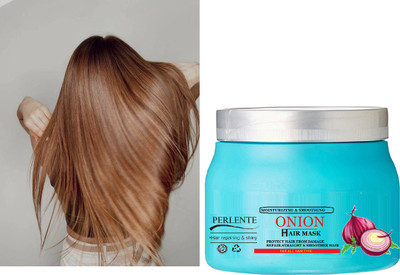 PERLENTE Onion Dandruff Control & Repair Hair Mask Anti Frizz Spa(200 ml)