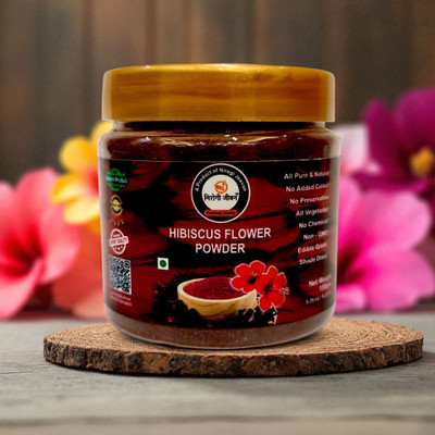 Nirogi Jeevan Natural Hibiscus Flower Powder For Face & Hair Mask & Skin Care,Gudhal Ka Phool(150 g)