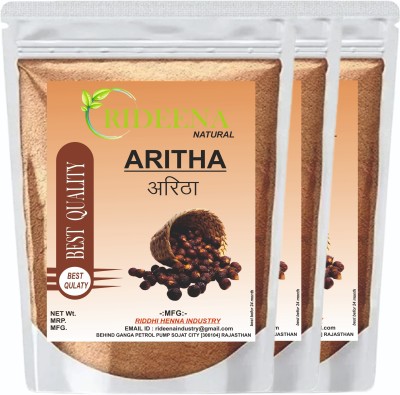 Rideena Natural Aritha (Reetha) Powder 300 gm For Hair Pack & Hair Growth(300 g)