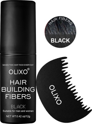 OLIXO hair fiber black for men and women(12 g)