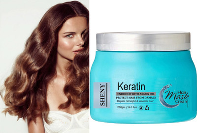 Sheny Spa Cream with Keratin for Deep Nourishment, All Hair Types Cream Mask(200 g)