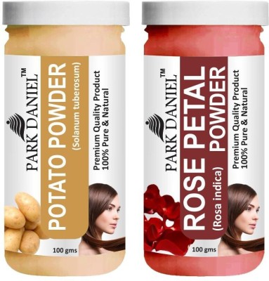 PARK DANIEL Premium Potato Powder & Rose Petal Powder Combo Pack of 2 Jars of 100 gms(200 gms)(200 g)