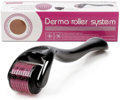 k2j Ubay derma roller 0.5 mm with 540 Titanium needles | Promotes strong hair & beard growth(28 ml)