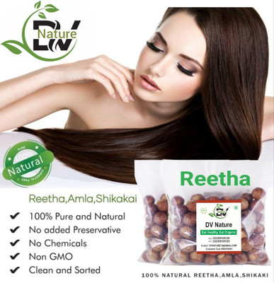 Royal Premium Reetha Herbal Soap Nuts, 400g Raw Reetha/Aritha Dried & Natural (Ritha) Seed(400 g)