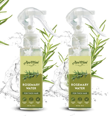 AroMine Rosemary Water For Hair Growth | Mist Spray for Hair Fall Control & Hair Shine-(200 ml)