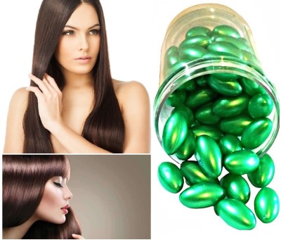 ADJD Vitamin E hair serum capsules for smooth shiny silky straight dandruff free hair(60 ml)