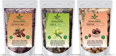 Royalvenna Amla Reetha Shikakai Raw 100 Gm Each 300 Gm(1 g)