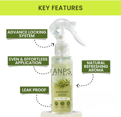 jaisium ANPS Goodnes Rosemary Water Spray for Hair Growth Soft Smooth Hair Men & Women(101.4 ml)
