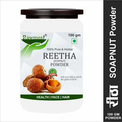 Rawmest Premium Organic Reetha/Aritha (Sapindus Trifoliatus)Powder Ayurvedic Hair Growth(100 g)