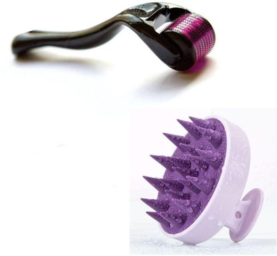 RUGY Derma Roller for Hair Growth & Beard Care with Scalp Massager Brush(200 g)