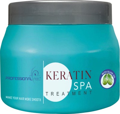 PROFESSIONAL FEEL Keratin Hair Spa Treatment, Total Repair Smooth & Shine(500 g)