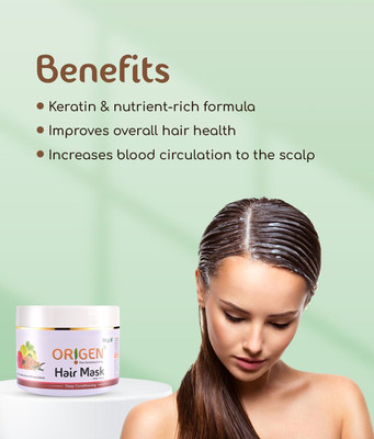 ORIGEN Deep Conditioning Hair Mask With Hibiscus, Methi, Amla & Bhringraj(100 ml)