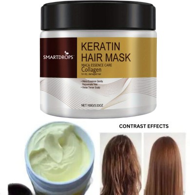 smartdrops Keratin Hair Treatment Mask For Deep Conditioning | Hair Cream |(100 g)