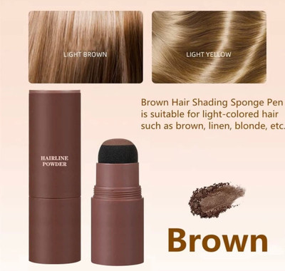 luzimaisa Instant Hair Touch-Up Eyebrow Powder stick Eyebrow Stencil(2)