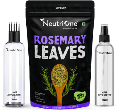 NeutriOne Rosemary Leaves for Hair Growth Support | Water Mist Spray+ Oil Applicator Combo(50 g)