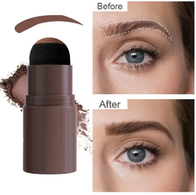 GULGLOW99 Natural Hairline Powder,Hairline Shadow Powder Stick Brown(10 g)