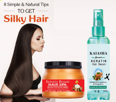 KAIASHA hair keratin serum 100ml with butter hair spa(200 g)