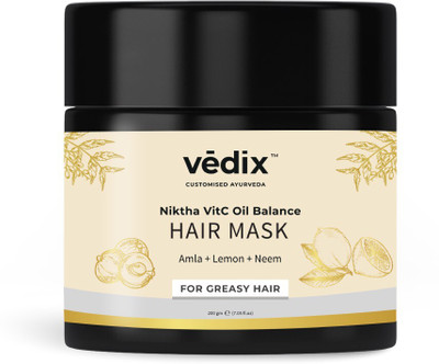 Vedix Customised Ayurvedic Niktha VitC Oil Balance Hair Mask For Oily Hair(200 g)