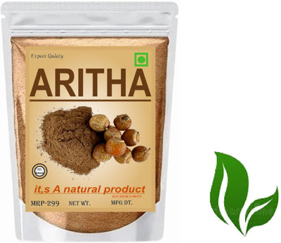 Rideena Best Natural Aritha/Reetha Powder For Hair Pack(400 g)