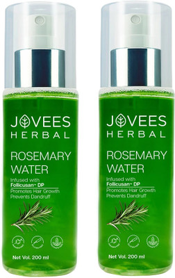 Jovees Herbal Rosemary Water Hair Growth Spray | Controls Hair Fall | Lightweight & Non-Greasy(400 ml)