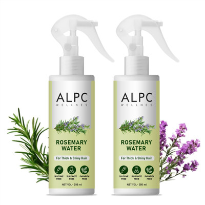 ALPC WELLNES Natural Rosemary Water Hair Spray. (2 x 200ml)(400 ml)