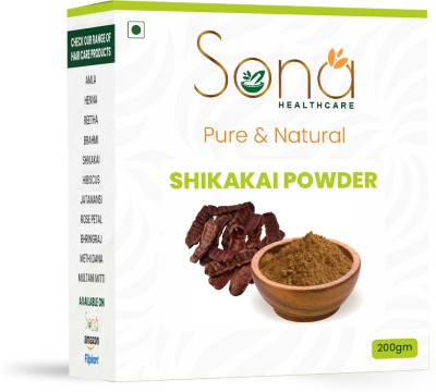 SONA HEALTH CARE Shikakai Powder (Natural Hair Cleanser For Deep Cleansing and soft hairs)(200 g)