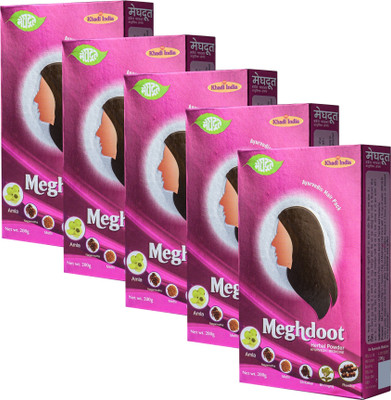 MEGHDOOT Dry Hair Wash Herbal Powder 200gm x 5 for Dandruff Control and Scalp Clean(1000 g)