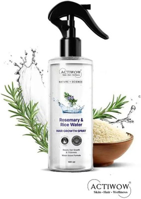 ACTIWOW Rosemary & Rice Water Elixir for Longer Hair & Natural Growth(100 ml)