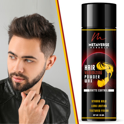 METAVERSE Hair Volumizing Powder Wax provides a matte finish and strong hold. with Strong Hold Matte Finish for 24 Hours Hair Volumizer Powder-Wax Hair Volumizing Powder Wax with Strong Hold Matte Finish for 24 Hours Hair Volumizer Powder-mousse(20 g)