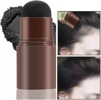 manasona Hairline Shadow Powder Stick for Thinning Hair for Women and Men Black 0221 soft Hair Volumizer powder(10 g)