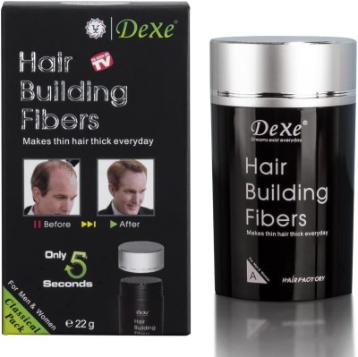 DeXe Classic Necessity Easy To Use Lose Hair Building Fibres, 22 G - Grams 22g Medium Hair Volumizer All Hair Type(22 g)