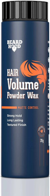 BEARDHOOD Hair Volumizing Powder Wax | Matte Finish , Natural & Zero Toxin Strong Hold Hair Volumizer Powder Wax(20 g)