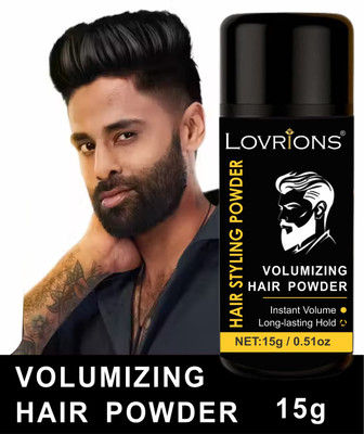 LOVRIONS Mattifying Volume Powder Hair Wax Matte Finish|Strong Hold,Wax Extreme hair 15gm Hair Styling Powder Extreme Hold Hair Volumizer Powder(15 g)