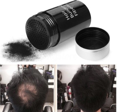 MYEONG Black Hair Building Fiber Quality Hair Fiber For Women Bhanu Hair Loss Concealer in seconds Hair Volumizer Powder(25 g)