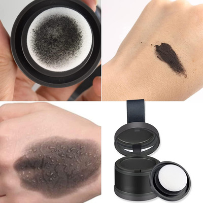 AFARAXIA Natural Hairline Powder, Cover-Up Hair Shading Sponge Hair Fiber(3.6 g)