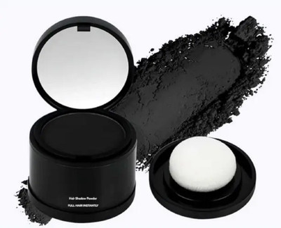 EVERERIN blackcolour Shadow Powder Stick Hair Powder Eyebrow Powder Black Hair Building Fiber Hair Volumizer Powder(4 g)