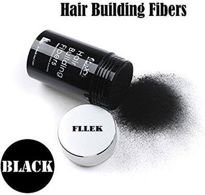 FLLEK Black ReGrowth Hair Building Fiber Hair Hair Volumizer Fiber OG-6 Hair Loss Concealer in seconds Hair Volumizer Powder(25 g)