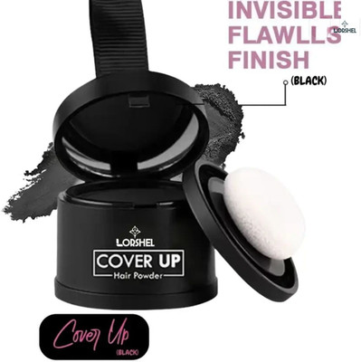 LORSHEL Cover-Up Hair Powder Grey Roots | Hair Confidence - Instant Coverage Cover-Up Hair Powder Grey Roots | Hair Confidence - Instant Coverage Extreme Hair Volumizer All Skin Types(4 g)