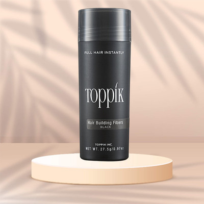 toppik Hair Building Fibers As Hair Loss Concealer, Instant Styling Black Color Natural Organic Hair Volumizer For Fuller Hair(27.5 g)