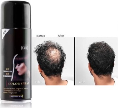 HUZURLU Best Black Hair Building Fibers Men,Women fibers for Hair loss coverage knufd897412 hair volum spary Hair Volumizer spary(125 ml)