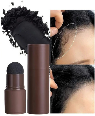 MYEONG Black Magic Hair Powder, Instant Grey Coverage & Root Touch Up Hairline Bhanu Hair Loss Concealer in seconds Hair Volumizer Powder(10 g)