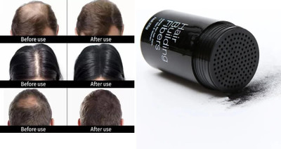 EVERERIN Thick Hair, Instant Results, Plant and Cotton based Fibers, BLACK STRONG HOLD Hair Volumizer ALL HAIR TYPE(22 g)