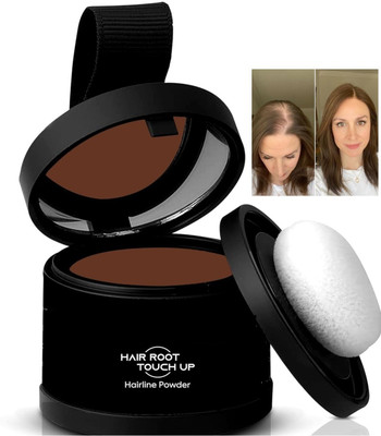 DARYUE Hairline Shadow Powder Stick Paired With 3 Pairs Of Eyebrow Stencils an/-54 strong Hair Volumizer powder puff(3 g)