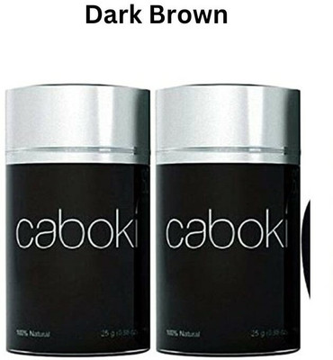 Caboki Hair Fibers For Regrowth & Instant Styling, Thin Hair Concealer Dark Brown 2 Units Set Hair Volumizer Fibers(50 g)
