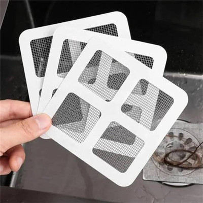 Naughty angels 20Pack Disposable Shower Kitchen Sink net Waterproof Stickers Hair Wash Basin(White) deal from flipkart